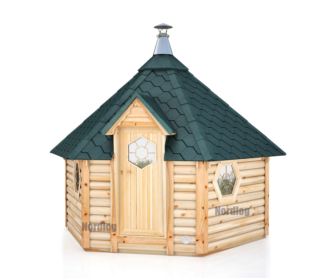 Sauna cabin 9,2m2 green